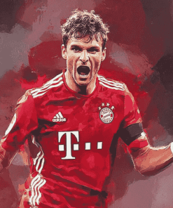 Thomas Muller Portrait Diamond Painting