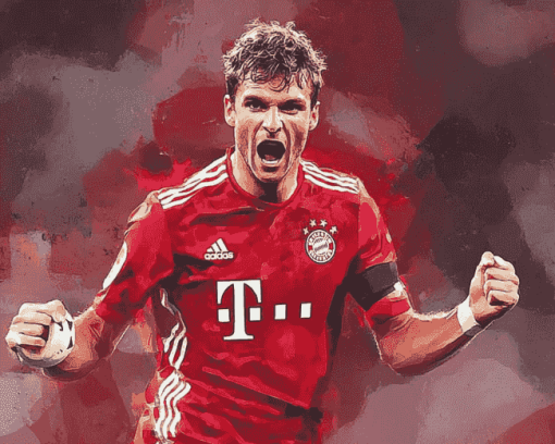 Thomas Muller Portrait Diamond Painting