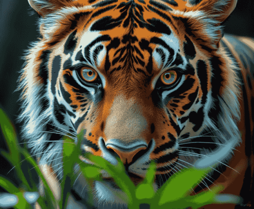 Tiger Eyes Wildlife Diamond Painting