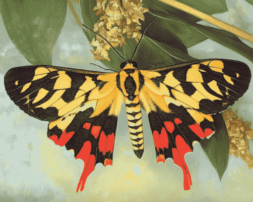 Tiger Moth Butterfly Diamond Painting