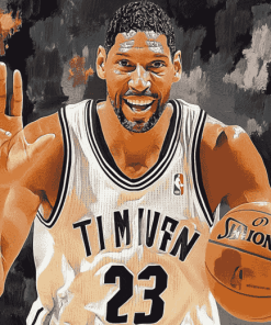 Tim Duncan Famous Basketball Diamond Painting