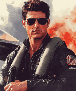 Tom Cruise Top Gun Diamond Painting