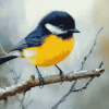 Tomtit Birds Diamond Painting