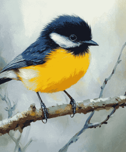 Tomtit Birds Diamond Painting