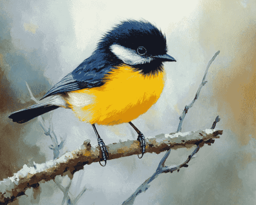 Tomtit Birds Diamond Painting