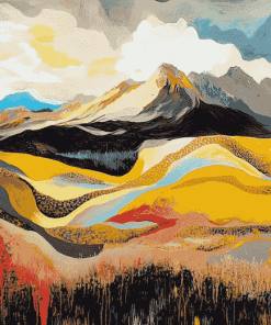 Tongariro Mountains Landscape Diamond Painting