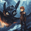 Toothless Adventure How To Train Your Dragon Diamond Painting