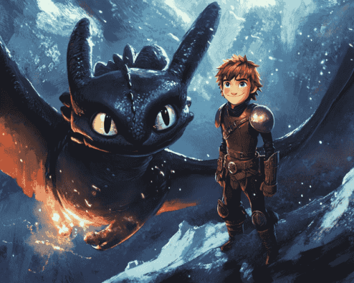 Toothless Adventure How To Train Your Dragon Diamond Painting