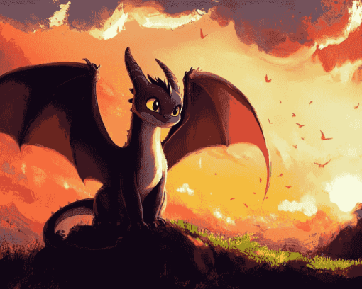 Toothless Night Fury Diamond Painting