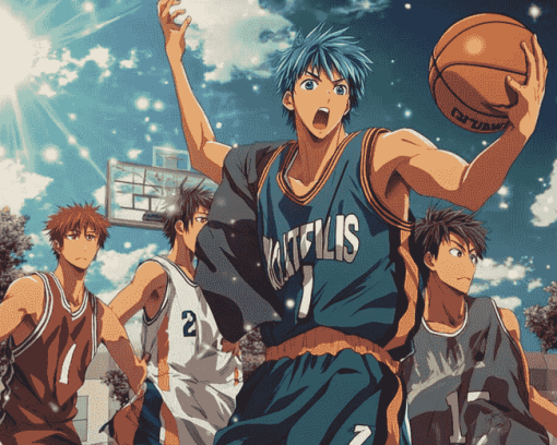 Top Kurokos Basketball Characters Diamond Painting