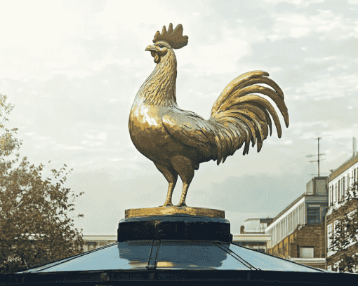 Tottenham Cockerel Statue Diamond Painting