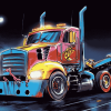 Tow Truck Animation Diamond Painting