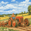 Tractor Scene Diamond Painting