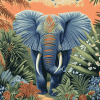 Tropical Elephant Wildlife Diamond Painting