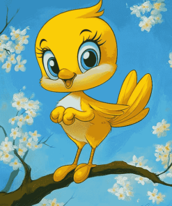 Tweety Cartoon Adventures Diamond Painting