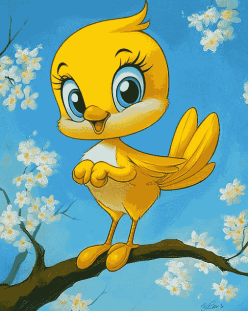 Tweety Cartoon Adventures Diamond Painting