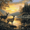 Two Deer Among Nature Diamond Painting