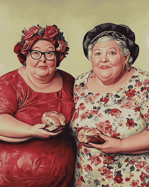 Two Fat Ladies Movie Diamond Painting