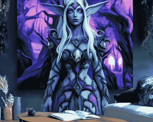 Tyrande Whisperwind Fantasy Art Diamond Painting