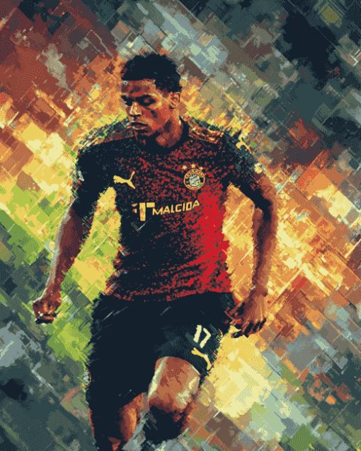 Tyrell Malacia Famous Footballer Diamond Painting