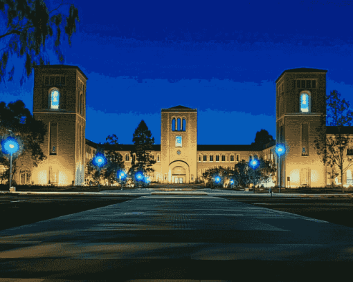 UCLA Nightscape Diamond Painting