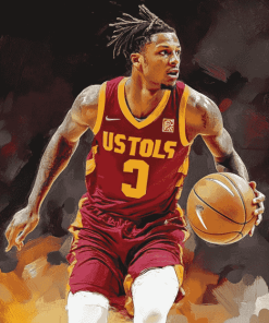 USC Trojans Basketball Player Diamond Painting