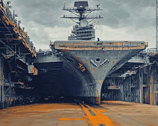 USS Lexington Engines Diamond Painting