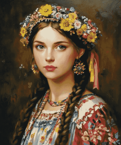 Ukrainian Women Diamond Painting