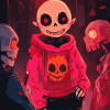 Underfell Sans Anime Collection Diamond Painting