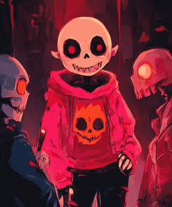 Underfell Sans Anime Collection Diamond Painting