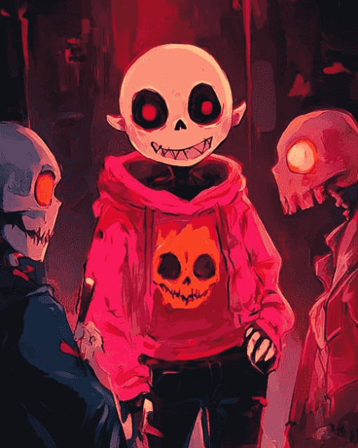 Underfell Sans Anime Collection Diamond Painting