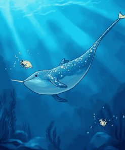 Underwater Narwhals Animation Diamond Painting