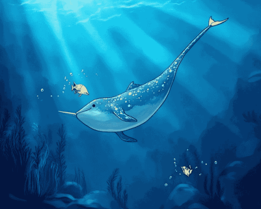 Underwater Narwhals Animation Diamond Painting