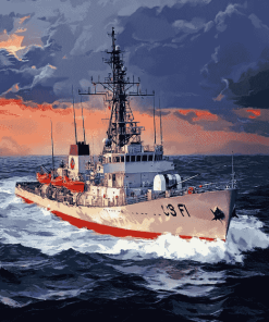 United States Coast Guard Seascapes Diamond Painting