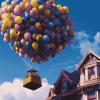 Up Movie Balloon House Diamond Painting