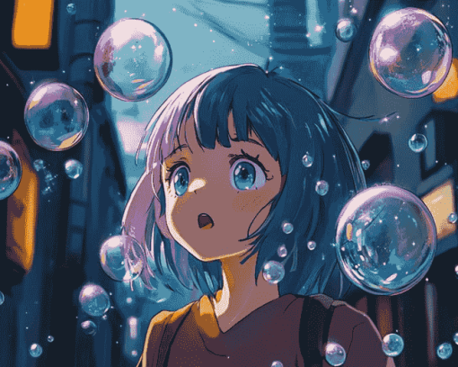 Uta Bubble Anime Movie Diamond Painting