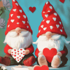 Valentine Gnome Cartoons Diamond Painting