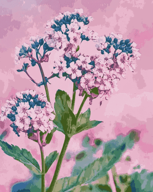 Valerian Blossoms Diamond Painting