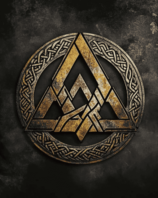 Valknut Norse Symbol Diamond Painting