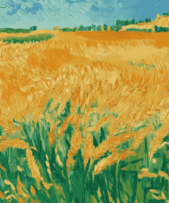 Van Gogh Wheat Field Diamond Painting