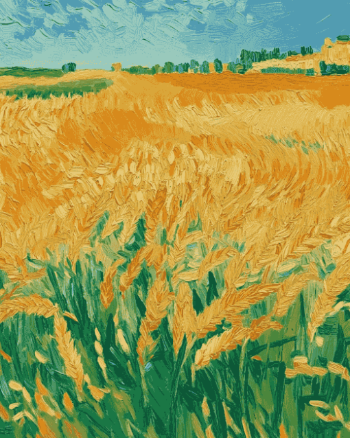 Van Gogh Wheat Field Diamond Painting