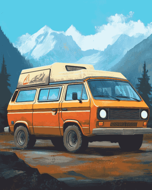 Vanagon Caravan Art Diamond Painting