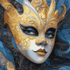 Venetian Carnival Mask Diamond Painting