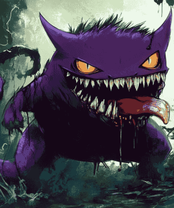 Venom Gengar Fantasy Diamond Painting