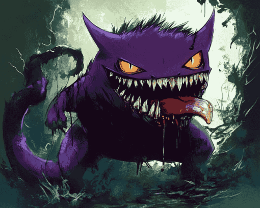 Venom Gengar Fantasy Diamond Painting