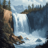 Vernal Falls Scenic Diamond Painting