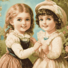 Victorian Vintage Kids Diamond Painting