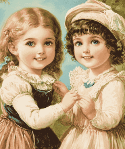 Victorian Vintage Kids Diamond Painting