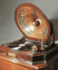 Victrola Vintage Record Player Diamond Painting