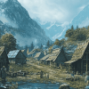 Viking Village Animation Diamond Painting